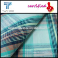 multi colores Compruebe y patrón de hilado teñido tejido llano para la ropa de rayas